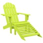 vidaXL Silla jardín Adirondack con otomana madera maciza abeto verde vidaXL Silla jardín Adirondack con otomana madera maciza abeto verde