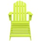 vidaXL Silla jardín Adirondack con otomana madera maciza abeto verde vidaXL Silla jardín Adirondack con otomana madera maciza abeto verde
