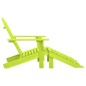 vidaXL Silla jardín Adirondack con otomana madera maciza abeto verde vidaXL Silla jardín Adirondack con otomana madera maciza abeto verde