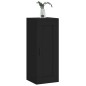vidaXL Armario de pared madera de ingeniería negro 34,5x34x90 cm