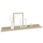 vidaXL Estantes de pared 2 unidades roble Sonoma 60x9x3 cm