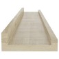 vidaXL Estantes de pared 2 unidades roble Sonoma 60x9x3 cm