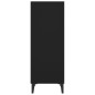 vidaXL Aparador de madera de ingeniería negro 34,5x32,5x90 cm vidaXL Aparador de madera de ingeniería negro 34,5x32,5x90 cm
