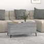 vidaXL Mesa de centro madera contrachapada gris Sonoma 90x44,5x45 cm vidaXL Mesa de centro madera contrachapada gris Sonoma 90x44,5x45 cm