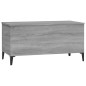 vidaXL Mesa de centro madera contrachapada gris Sonoma 90x44,5x45 cm vidaXL Mesa de centro madera contrachapada gris Sonoma 90x44,5x45 cm