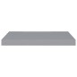 vidaXL Estante flotante pared 2 uds gris MDF 60x23,5x3,8 cm vidaXL Estante flotante pared 2 uds gris MDF 60x23,5x3,8 cm