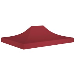 vidaXL Techo de carpa para celebraciones burdeos 4x3 m 270 g/m²