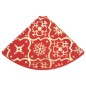 vidaXL Falda del árbol de Navidad de lujo con calcetín tela roja 90 cm vidaXL Falda del árbol de Navidad de lujo con calcetín tela roja 90 cm