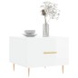 vidaXL Mesa de centro 2 uds madera ingeniería blanco brillo 50x50x40cm vidaXL Mesa de centro 2 uds madera ingeniería blanco brillo 50x50x40cm