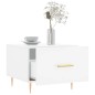 vidaXL Mesa de centro 2 uds madera ingeniería blanco brillo 50x50x40cm vidaXL Mesa de centro 2 uds madera ingeniería blanco brillo 50x50x40cm
