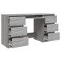 vidaXL Escritorio de madera contrachapada gris Sonoma 140x50x77 cm vidaXL Escritorio de madera contrachapada gris Sonoma 140x50x77 cm