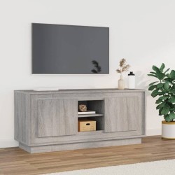 vidaXL Mueble para TV madera contrachapada gris Sonoma 102x35x45 cm