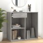 vidaXL Armario maquillaje madera contrachapada gris Sonoma 80x40x75 cm vidaXL Armario maquillaje madera contrachapada gris Sonoma 80x40x75 cm