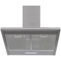 vidaXL Campana extractora acero inoxidable 600 mm