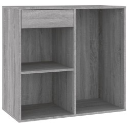 vidaXL Armario maquillaje madera contrachapada gris Sonoma 80x40x75 cm