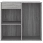 vidaXL Armario maquillaje madera contrachapada gris Sonoma 80x40x75 cm vidaXL Armario maquillaje madera contrachapada gris Sonoma 80x40x75 cm
