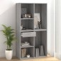 vidaXL Armario maquillaje madera contrachapada gris Sonoma 80x40x75 cm vidaXL Armario maquillaje madera contrachapada gris Sonoma 80x40x75 cm