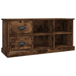 vidaXL Mueble de TV madera contrachapada roble ahumado 102x35,5x47,5cm