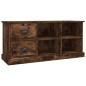 vidaXL Mueble de TV madera contrachapada roble ahumado 102x35,5x47,5cm