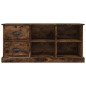 vidaXL Mueble de TV madera contrachapada roble ahumado 102x35,5x47,5cm