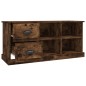 vidaXL Mueble de TV madera contrachapada roble ahumado 102x35,5x47,5cm