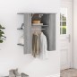 vidaXL Mueble recibidor madera contrachapada gris Sonoma 97,5x37x99 cm