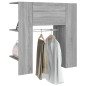vidaXL Mueble recibidor madera contrachapada gris Sonoma 97,5x37x99 cm