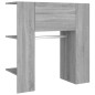 vidaXL Mueble recibidor madera contrachapada gris Sonoma 97,5x37x99 cm