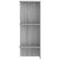 vidaXL Mueble recibidor madera contrachapada gris Sonoma 97,5x37x99 cm