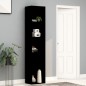 vidaXL Estantería madera contrachapada negro 40x30x189 cm vidaXL Estantería madera contrachapada negro 40x30x189 cm