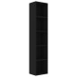 vidaXL Estantería madera contrachapada negro 40x30x189 cm vidaXL Estantería madera contrachapada negro 40x30x189 cm