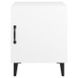 vidaXL Mesita de noche madera contrachapada blanco vidaXL Mesita de noche madera contrachapada blanco