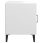 vidaXL Mesita de noche madera contrachapada blanco vidaXL Mesita de noche madera contrachapada blanco