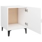 vidaXL Mesita de noche madera contrachapada blanco vidaXL Mesita de noche madera contrachapada blanco