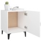 vidaXL Mesita de noche madera contrachapada blanco vidaXL Mesita de noche madera contrachapada blanco