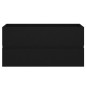 vidaXL Armario para lavabo madera contrachapada negro 90x38,5x45 cm vidaXL Armario para lavabo madera contrachapada negro 90x38,5x45 cm