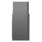 vidaXL Armario auxiliar madera contrachapada gris brillante 60x26x60cm vidaXL Armario auxiliar madera contrachapada gris brillante 60x26x60cm