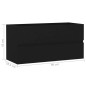 vidaXL Armario para lavabo madera contrachapada negro 90x38,5x45 cm vidaXL Armario para lavabo madera contrachapada negro 90x38,5x45 cm