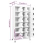 vidaXL Taquilla de acero blanco 90x40x180 cm vidaXL Taquilla de acero blanco 90x40x180 cm