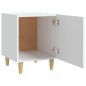 vidaXL Mesitas de noche 2 unidades madera contrachapada blancas vidaXL Mesitas de noche 2 unidades madera contrachapada blancas