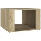 vidaXL Mesita de noche madera contrachapada roble Sonoma 57x55x36 cm vidaXL Mesita de noche madera contrachapada roble Sonoma 57x55x36 cm