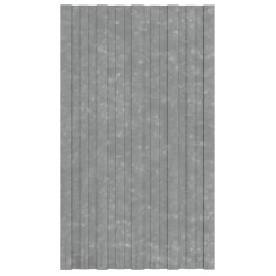 vidaXL Panel para tejado acero galvanizado plata 36 unidades 80x45 cm