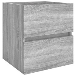 vidaXL Mueble de lavabo madera contrachapada gris Sonoma 41x38,5x45 cm