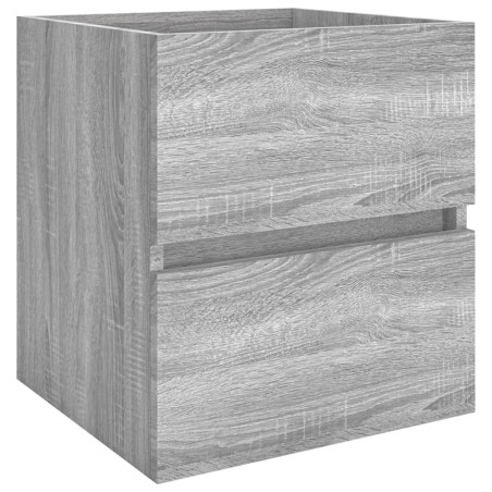 vidaXL Mueble de lavabo madera contrachapada gris Sonoma 41x38,5x45 cm