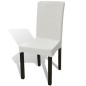 vidaXL Funda de silla elástica recta 4 unidades crema vidaXL Funda de silla elástica recta 4 unidades crema