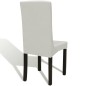 vidaXL Funda de silla elástica recta 4 unidades crema vidaXL Funda de silla elástica recta 4 unidades crema