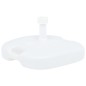 vidaXL Base de sombrilla rellenable arena/agua plástico blanco 16 L vidaXL Base de sombrilla rellenable arena/agua plástico blanco 16 L