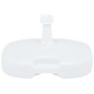 vidaXL Base de sombrilla rellenable arena/agua plástico blanco 16 L vidaXL Base de sombrilla rellenable arena/agua plástico blanco 16 L