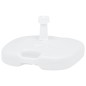 vidaXL Base de sombrilla rellenable arena/agua plástico blanco 16 L vidaXL Base de sombrilla rellenable arena/agua plástico blanco 16 L