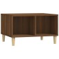 vidaXL Mesa de centro madera contrachapada marrón roble 60x50x36,5 cm